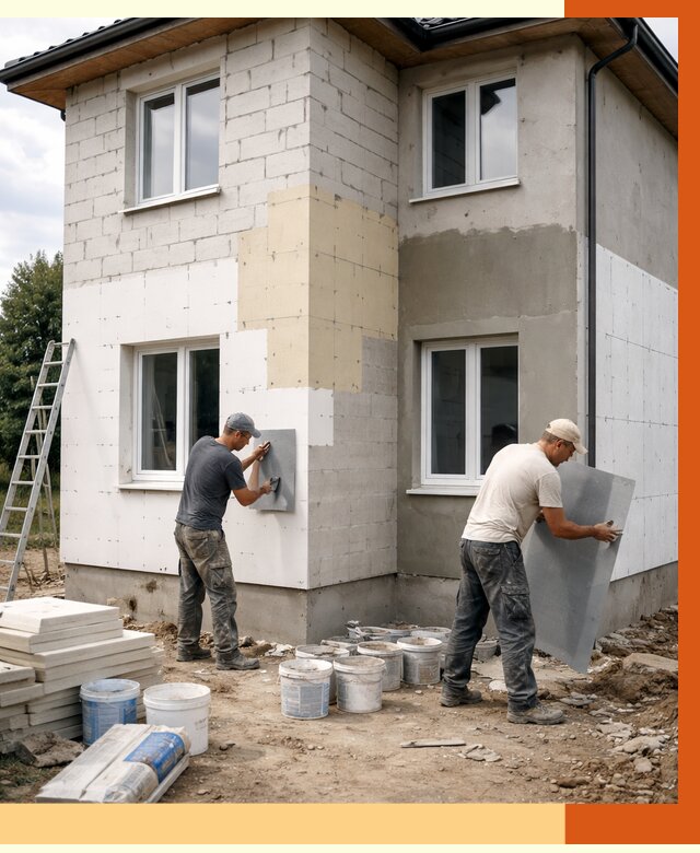 Утепление дома из газобетона в Майкопе от 4246 руб./м² — заказать у ТепломастерМкп